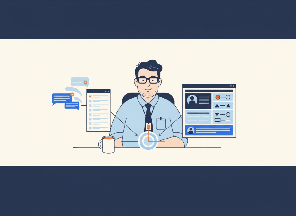 Bob compares a lightweight Slack request list with a structured Asana project board before promoting messages into assigned tasks.